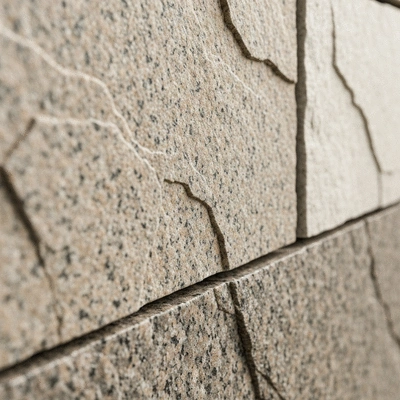 Close up of high-quality natural stone cladding texture